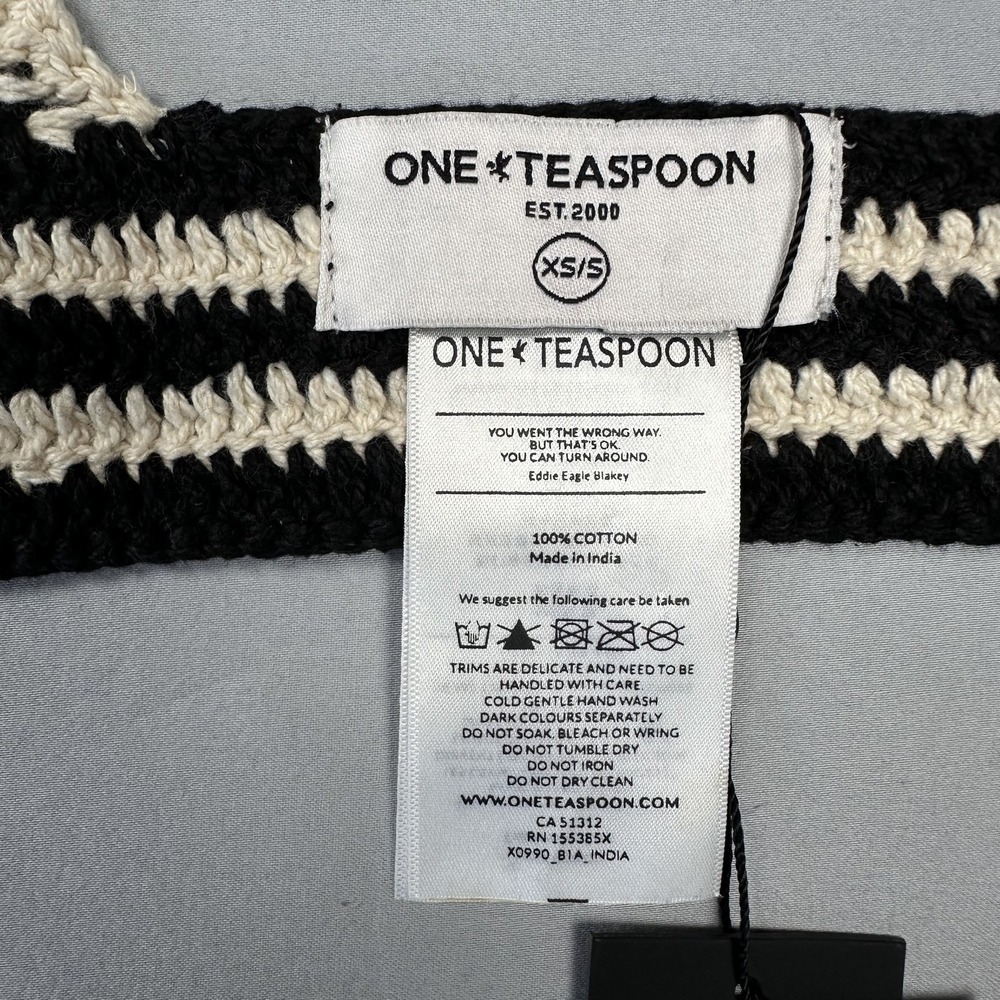 One Teaspoon Hypnotized Crochet Bralette Womens XS/S Handmade Boho Festival Top - Picture 5 of 9